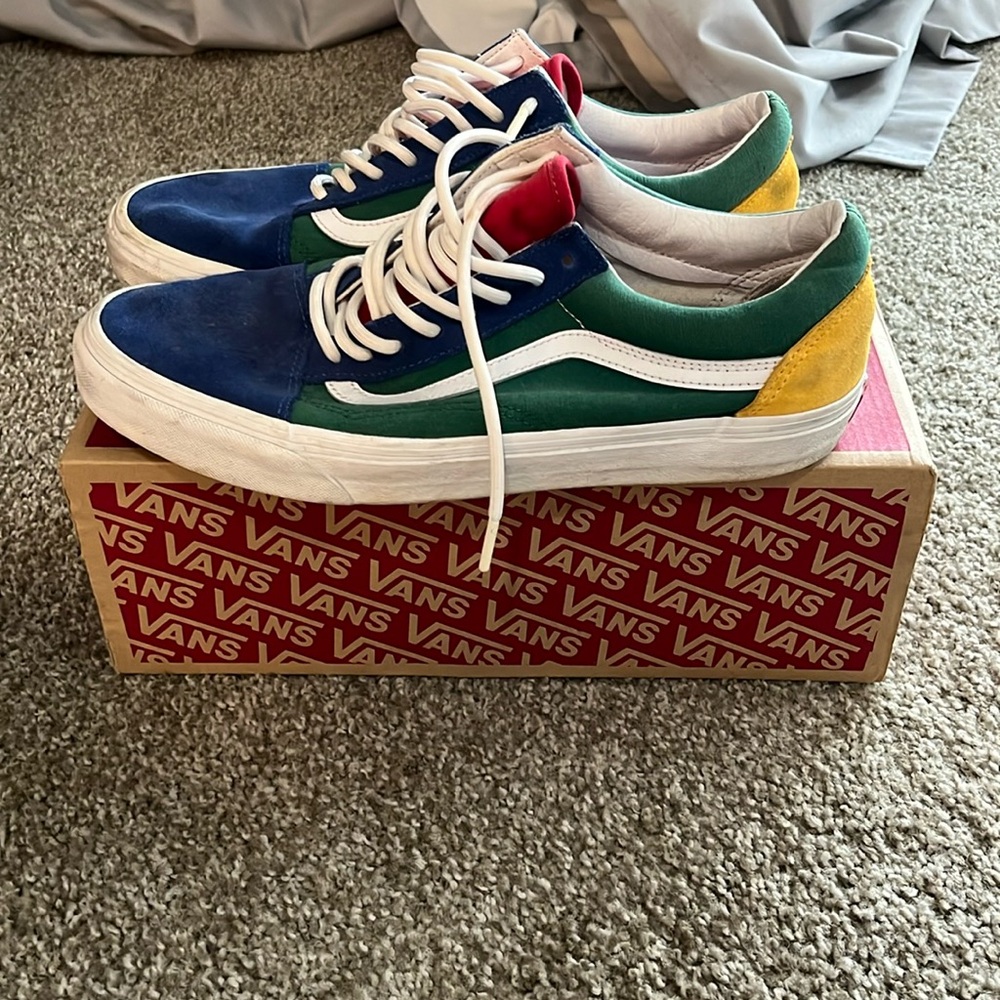 multi color old school vans